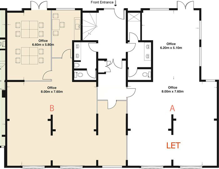 Dorna House Ground Floor Suite B plan