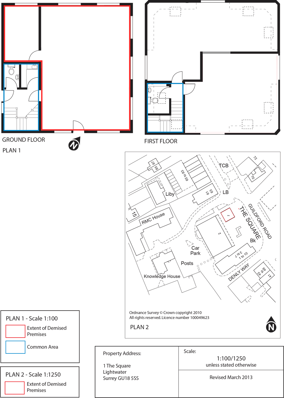 1 The Square, Lightwater, Surrey, GU18 5SS Floor Plan